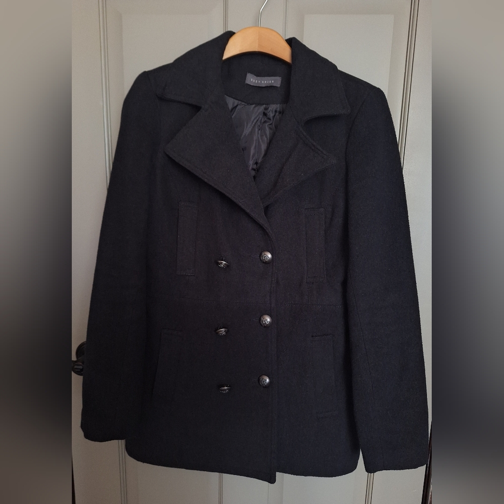 Suzy shier double breasted peacoat